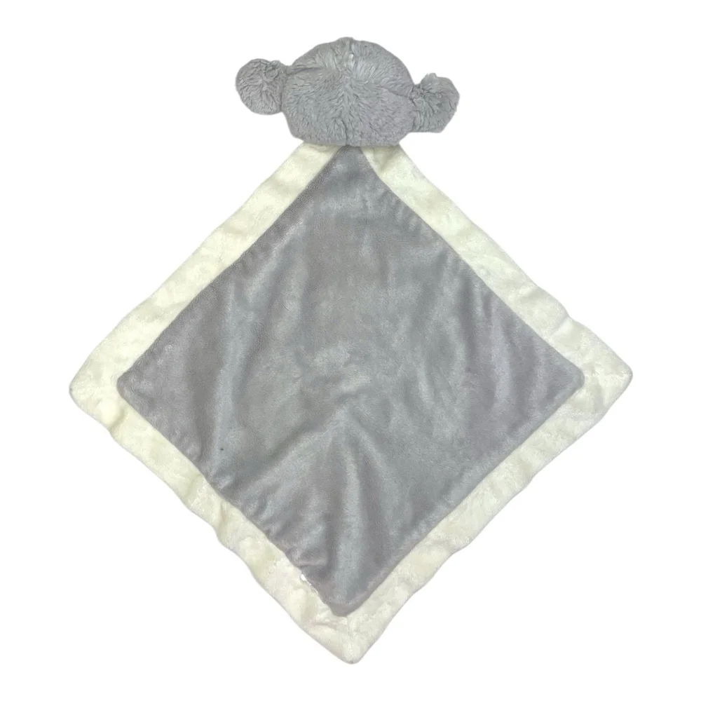 Baby Ganz Emerson Elephant Lovey Security Blanket Toy Gray Cream 13” NO TAGS